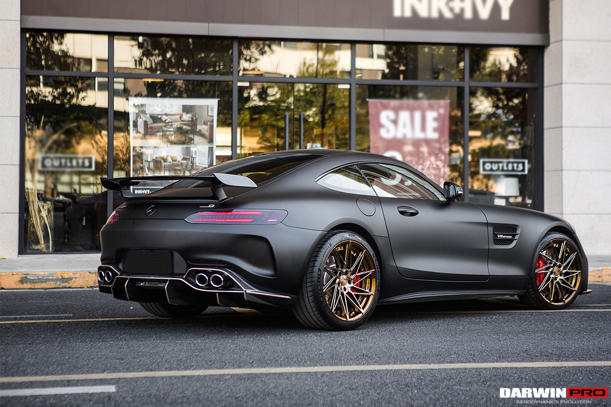 Parachoques trasero de fibra de carbono parcial con difusor DarwinPRO 2017-2021 Mercedes Benz AMG GT GTS IMP Performance