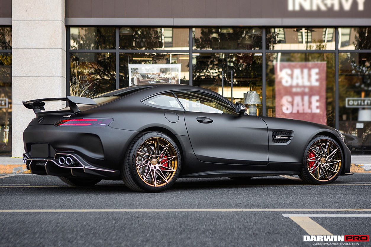 Parachoques trasero de fibra de carbono parcial con difusor DarwinPRO 2017-2021 Mercedes Benz AMG GT GTS IMP Performance