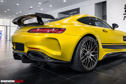 Parachoques trasero de fibra de carbono parcial con difusor DarwinPRO 2017-2021 Mercedes Benz AMG GT GTS IMP Performance