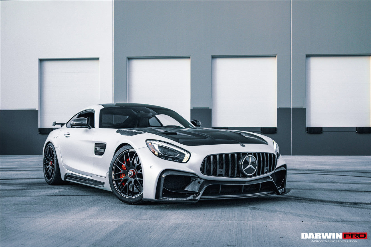 Faldones laterales de fibra de carbono parciales DarwinPRO para Mercedes Benz AMG GT GTS IMP Performance (2015-2022)