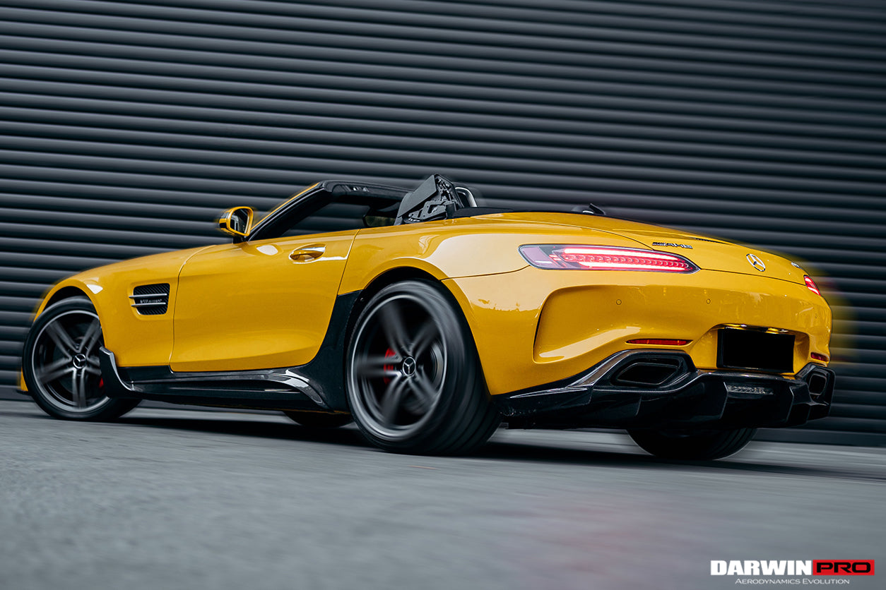 Parachoques trasero de fibra de carbono parcial con difusor DarwinPRO 2015-2016 Mercedes Benz AMG GT GTS IMP Performance