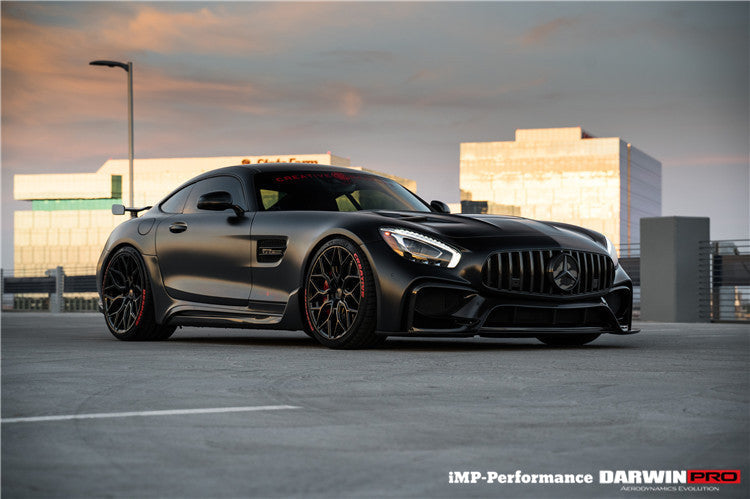 Faldones laterales de fibra de carbono parciales DarwinPRO para Mercedes Benz AMG GT GTS IMP Performance (2015-2022)