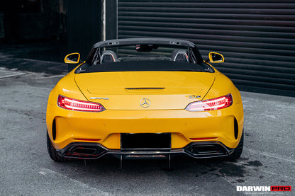 Parachoques trasero de fibra de carbono parcial con difusor DarwinPRO 2015-2016 Mercedes Benz AMG GT GTS IMP Performance