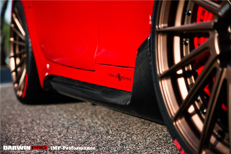 Faldones laterales de fibra de carbono parciales DarwinPRO para Mercedes Benz AMG GT GTS IMP Performance (2015-2022)