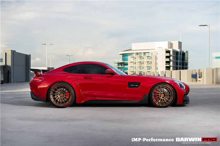 Faldones laterales de fibra de carbono parciales DarwinPRO para Mercedes Benz AMG GT GTS IMP Performance (2015-2022)