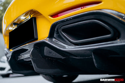 Parachoques trasero de fibra de carbono parcial con difusor DarwinPRO 2015-2016 Mercedes Benz AMG GT GTS IMP Performance