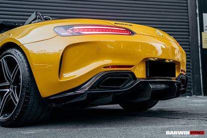 Parachoques trasero de fibra de carbono parcial con difusor DarwinPRO 2015-2016 Mercedes Benz AMG GT GTS IMP Performance