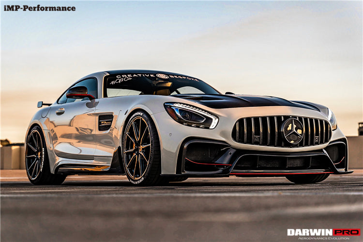 Faldones laterales de fibra de carbono parciales DarwinPRO para Mercedes Benz AMG GT GTS IMP Performance (2015-2022)
