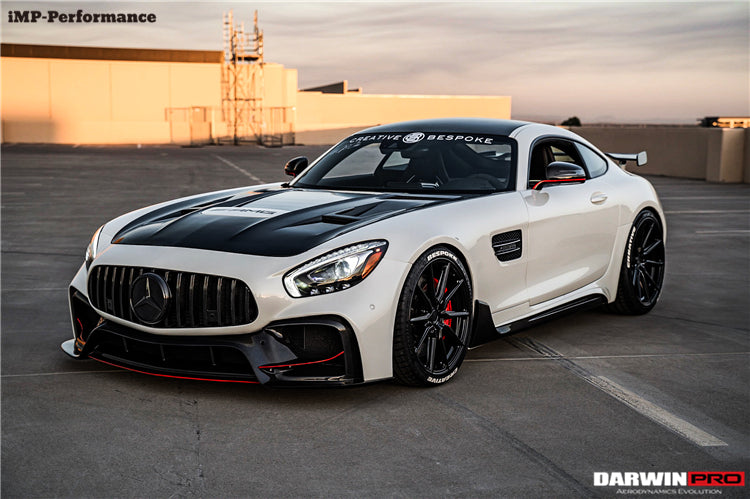 Faldones laterales de fibra de carbono parciales DarwinPRO para Mercedes Benz AMG GT GTS IMP Performance (2015-2022)