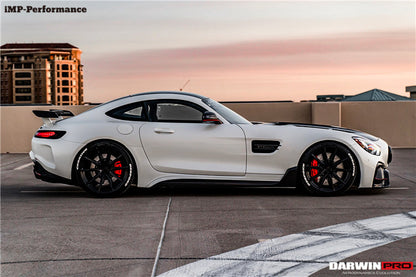 Faldones laterales de fibra de carbono parciales DarwinPRO para Mercedes Benz AMG GT GTS IMP Performance (2015-2022)