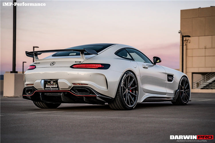 Faldones laterales de fibra de carbono parciales DarwinPRO para Mercedes Benz AMG GT GTS IMP Performance (2015-2022)