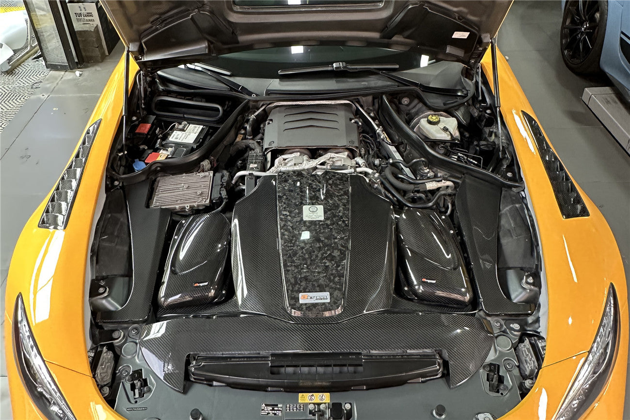 DarwinPRO Autoclave Carbon Fiber Radiator Cover Replacement | 2015-2020 Mercedes Benz AMG GT & GTS