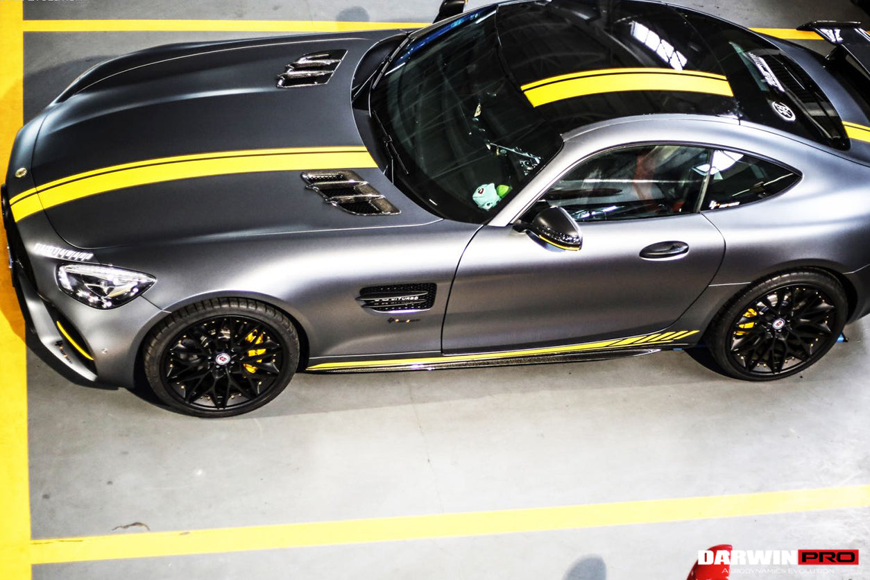 DarwinPRO 2015-2018 Mercedes Benz AMG GT & GTS Carbon Fiber Side Skirts Splitters