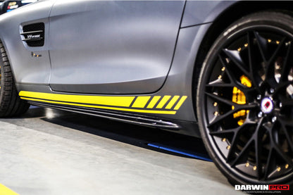 DarwinPRO 2015-2018 Mercedes Benz AMG GT & GTS Carbon Fiber Side Skirts Splitters