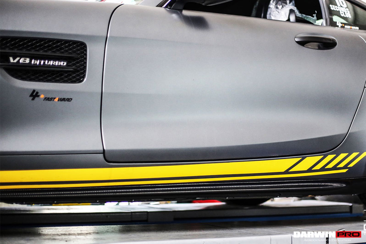 DarwinPRO 2015-2018 Mercedes Benz AMG GT & GTS Carbon Fiber Side Skirts Splitters