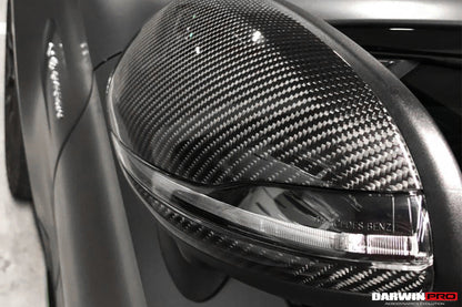 DarwinPRO 2014-2021 Mercedes Benz C-Class W205 S-Class W222 C217  E-Class W213 Dry Carbon Fiber Mirror Housing Replacement