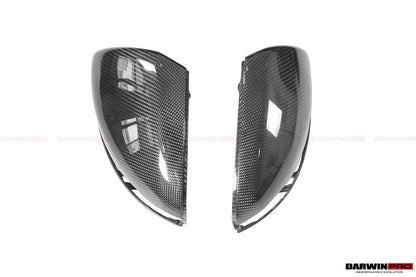 DarwinPRO 2014-2021 Mercedes Benz C-Class W205 S-Class W222 C217  E-Class W213 Dry Carbon Fiber Mirror Housing Replacement
