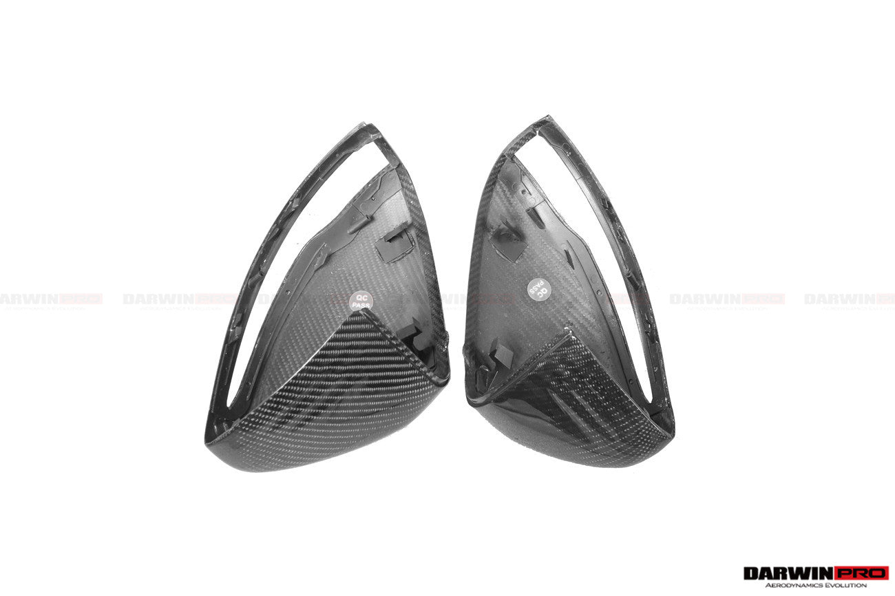 DarwinPRO 2014-2021 Mercedes Benz C-Class W205 S-Class W222 C217  E-Class W213 Dry Carbon Fiber Mirror Housing Replacement