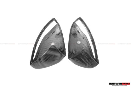 DarwinPRO 2014-2021 Mercedes Benz C-Class W205 S-Class W222 C217  E-Class W213 Dry Carbon Fiber Mirror Housing Replacement