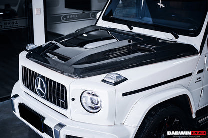 Capó de fibra de carbono DarwinPRO para Mercedes Benz W463 G Wagon IMP (2008-2018) | Compatible con G500, G550, G63 AMG y G65 AMG