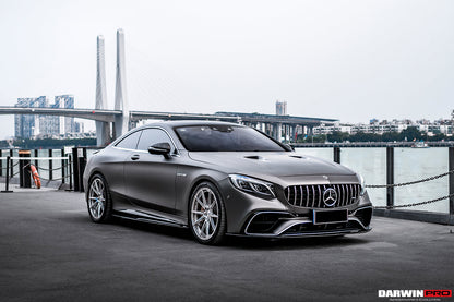 DarwinPRO 2018-2021 Mercedes Benz C217 S63 & S65 AMG Coupe BKSS Style Carbon Fiber Front Lip