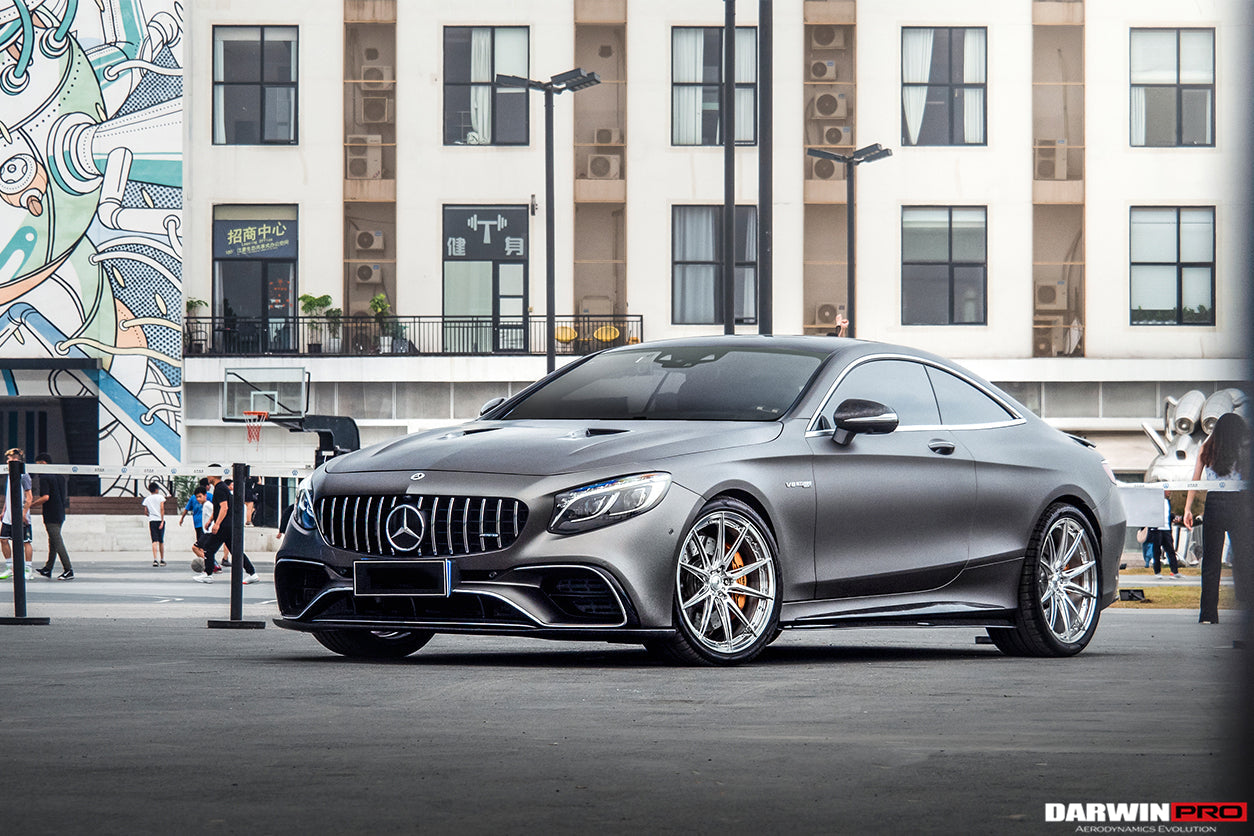 DarwinPRO 2018-2021 Mercedes Benz C217 S63 & S65 AMG Coupe BKSS Style Carbon Fiber Front Lip