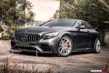 DarwinPRO 2018-2021 Mercedes Benz C217 S63 & S65 AMG Coupe BKSS Style Carbon Fiber Front Lip