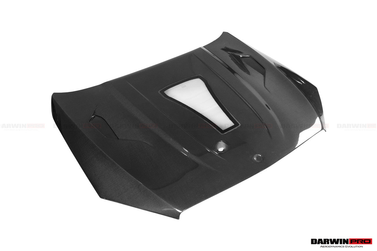 Capó de fibra de carbono DarwinPRO para Mercedes Benz W222 Sedán (2014-2020) con diseño iMP | Compatible con S450, S550, S560, S63AMG y S65AMG