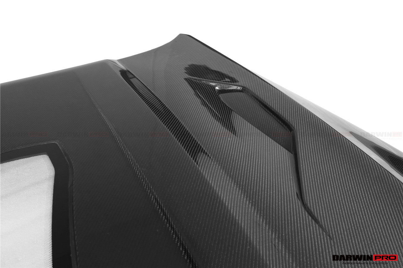 Capó de fibra de carbono DarwinPRO para Mercedes Benz W222 Sedán (2014-2020) con diseño iMP | Compatible con S450, S550, S560, S63AMG y S65AMG