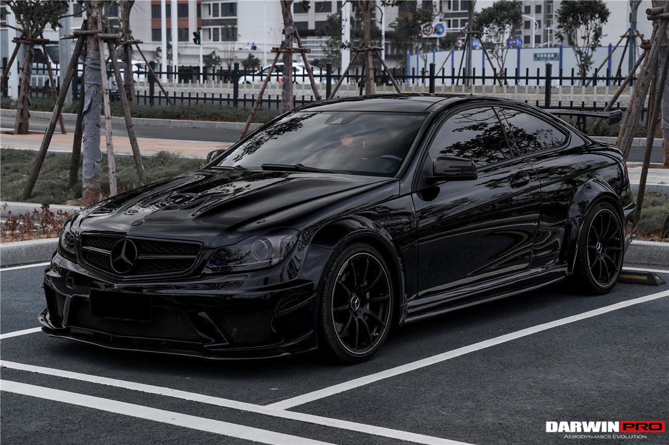 Kit de carrocería completa DarwinPRO 2012-2014 Mercedes Benz W204 C63 AMG Coupé BKSS estilo ancho