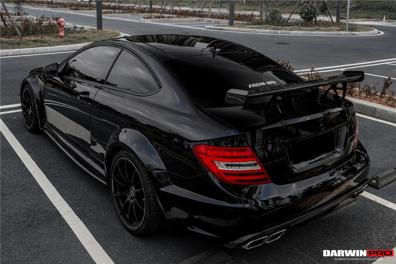 DarwinPRO Mercedes Benz W204 C Class  C63 AMG Coupe BKSS Style Carbon Fiber Trunk Spoiler