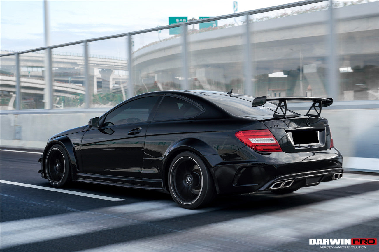 DarwinPRO Mercedes Benz W204 C Class  C63 AMG Coupe BKSS Style Carbon Fiber Trunk Spoiler