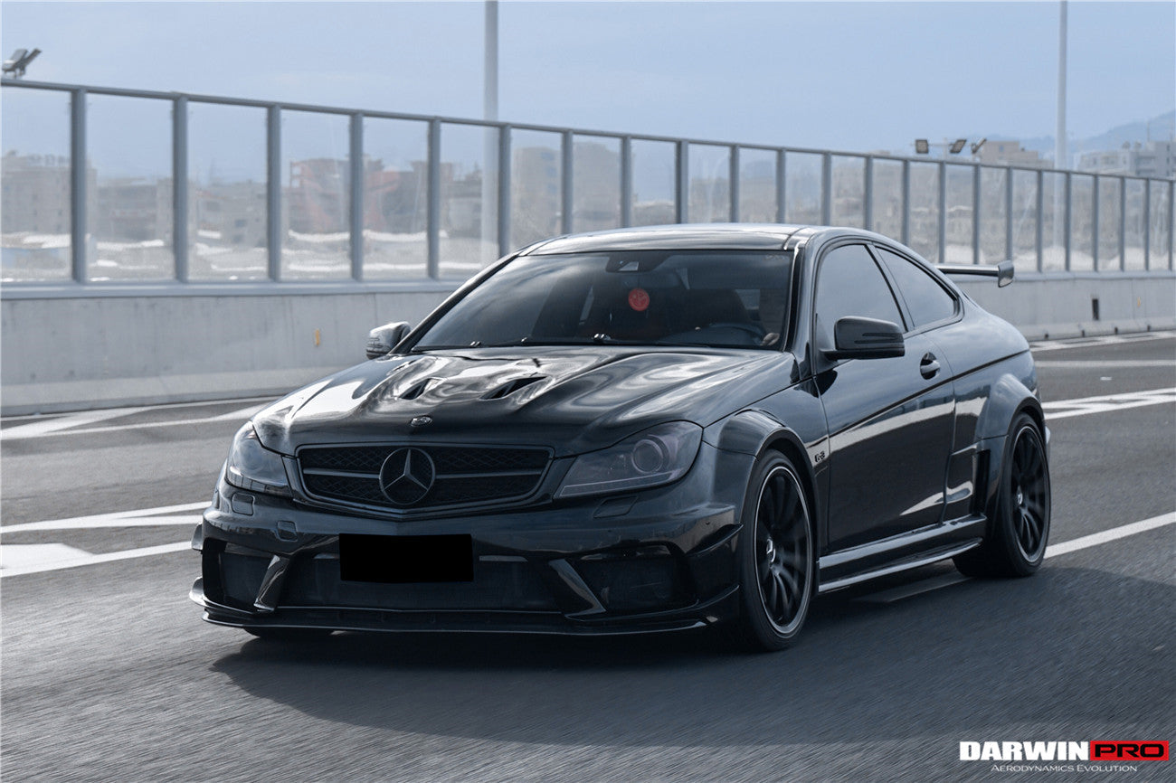 Kit de carrocería completa DarwinPRO 2012-2014 Mercedes Benz W204 C63 AMG Coupé BKSS estilo ancho