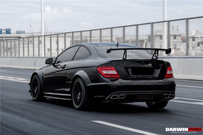 DarwinPRO Mercedes Benz W204 C Class  C63 AMG Coupe BKSS Style Carbon Fiber Trunk Spoiler