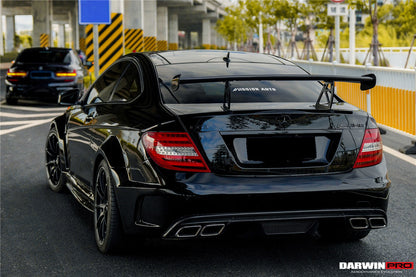 DarwinPRO Mercedes Benz W204 C Class  C63 AMG Coupe BKSS Style Carbon Fiber Trunk Spoiler