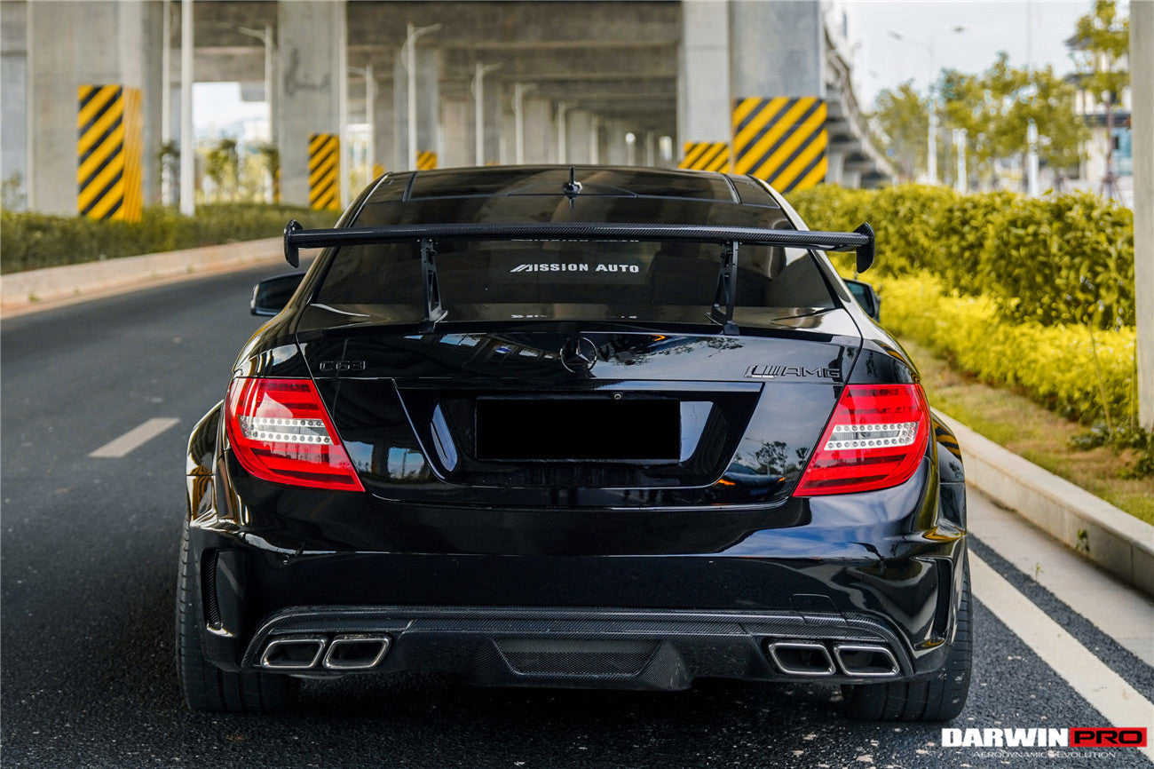 DarwinPRO Mercedes Benz W204 C Class  C63 AMG Coupe BKSS Style Carbon Fiber Trunk Spoiler