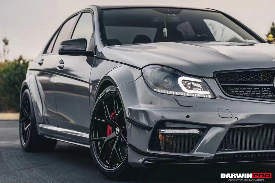 Kit de carrocería completa DarwinPRO 2012-2014 Mercedes Benz W204 C63 AMG Sedán estilo BKSS
