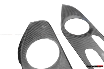 DarwinPRO 2015-2021 Mercedes Benz W205 C63 S AMG Sedán Tira de moldura de fibra de carbono para panel interior de puerta