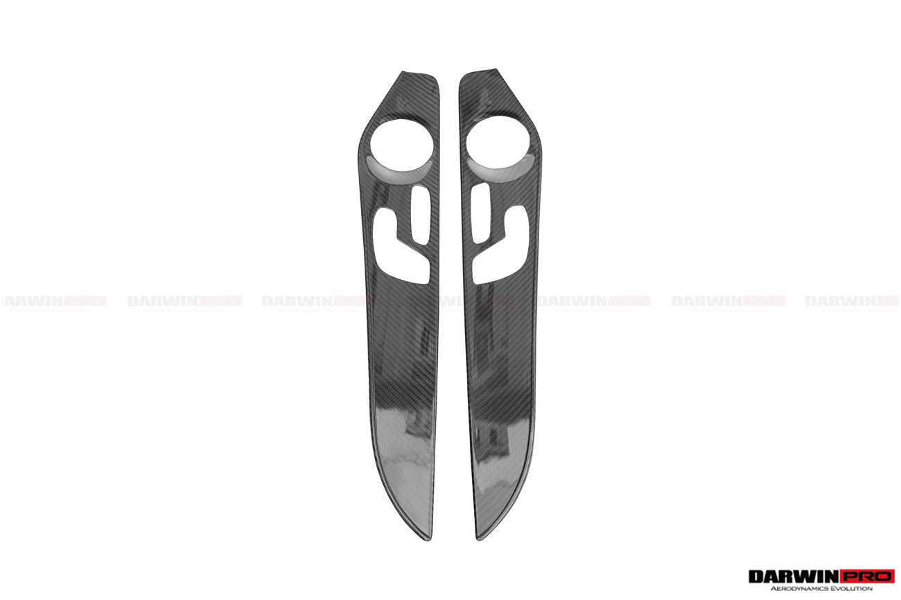 DarwinPRO 2015-2021 Mercedes Benz W205 C63 S AMG Sedán Tira de moldura de fibra de carbono para panel interior de puerta