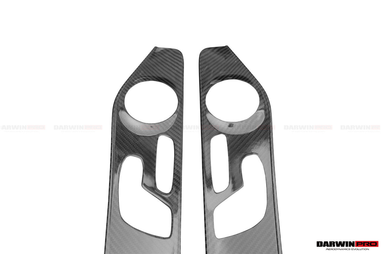 DarwinPRO 2015-2021 Mercedes Benz W205 C63 S AMG Sedán Tira de moldura de fibra de carbono para panel interior de puerta