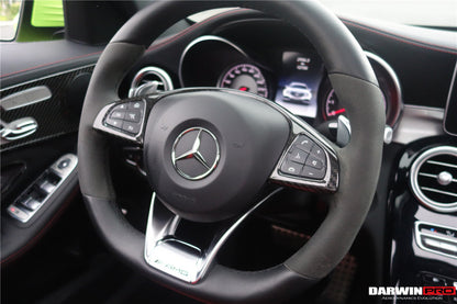 DarwinPRO 2015-2021 Mercedes Benz W205 C63 AMG Carbon Fiber Interior Steering wheel Trim