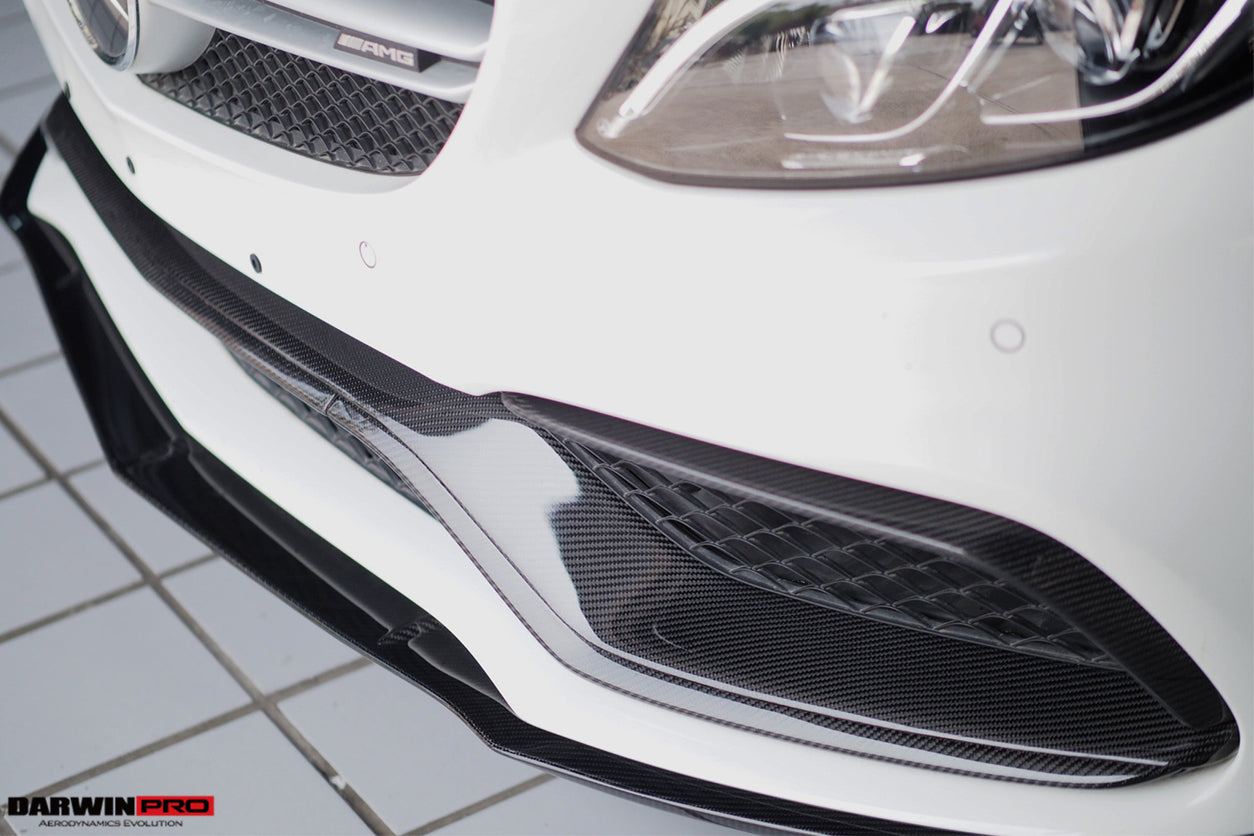Canards delanteros de fibra de carbono DarwinPRO para Mercedes Benz W205 C63 S AMG (2015-2021)