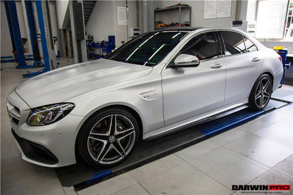 Canards delanteros de fibra de carbono DarwinPRO para Mercedes Benz W205 C63 S AMG (2015-2021)