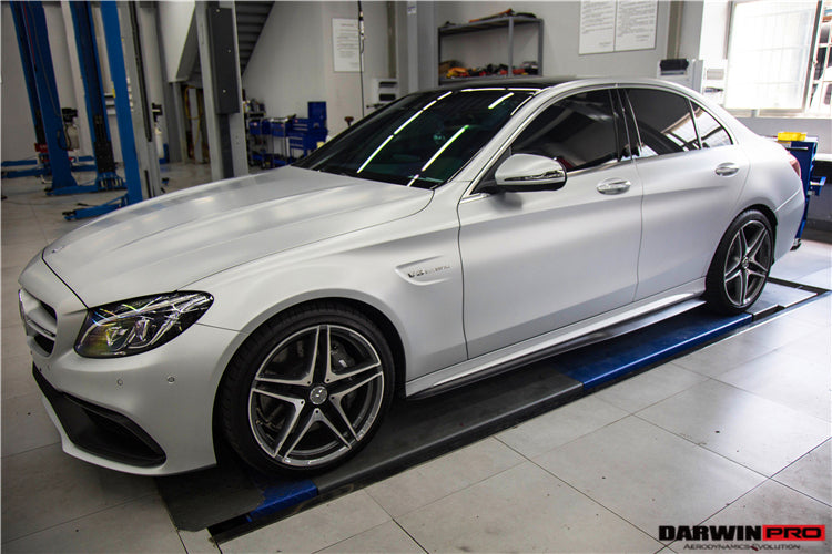 Canards delanteros de fibra de carbono DarwinPRO para Mercedes Benz W205 C63 S AMG (2015-2021)