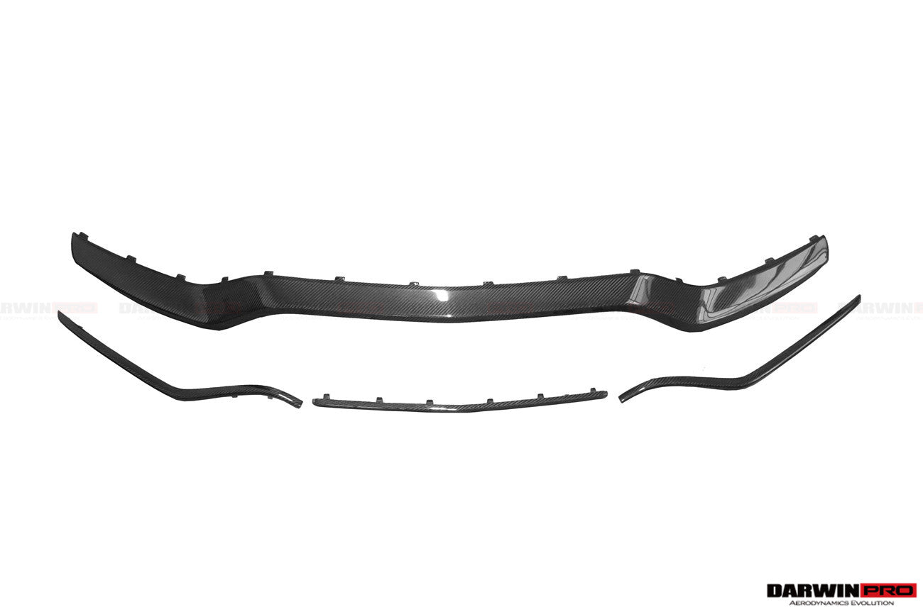 DarwinPRO 2015-2023 Mercedes Benz W205 C63 S AMG Carbon Fiber Front Bumper Trim Set (4pcs)