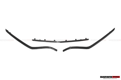 DarwinPRO 2015-2023 Mercedes Benz W205 C63 S AMG Carbon Fiber Front Bumper Trim Set (4pcs)