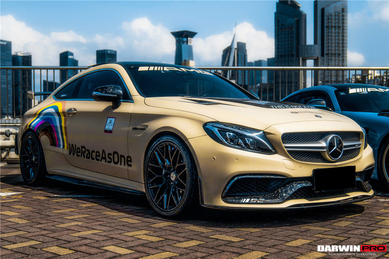 DarwinPRO 2015-2021 Mercedes Benz W205 C63 S AMG Coupe BKSS Style Carbon Fiber Front Lip