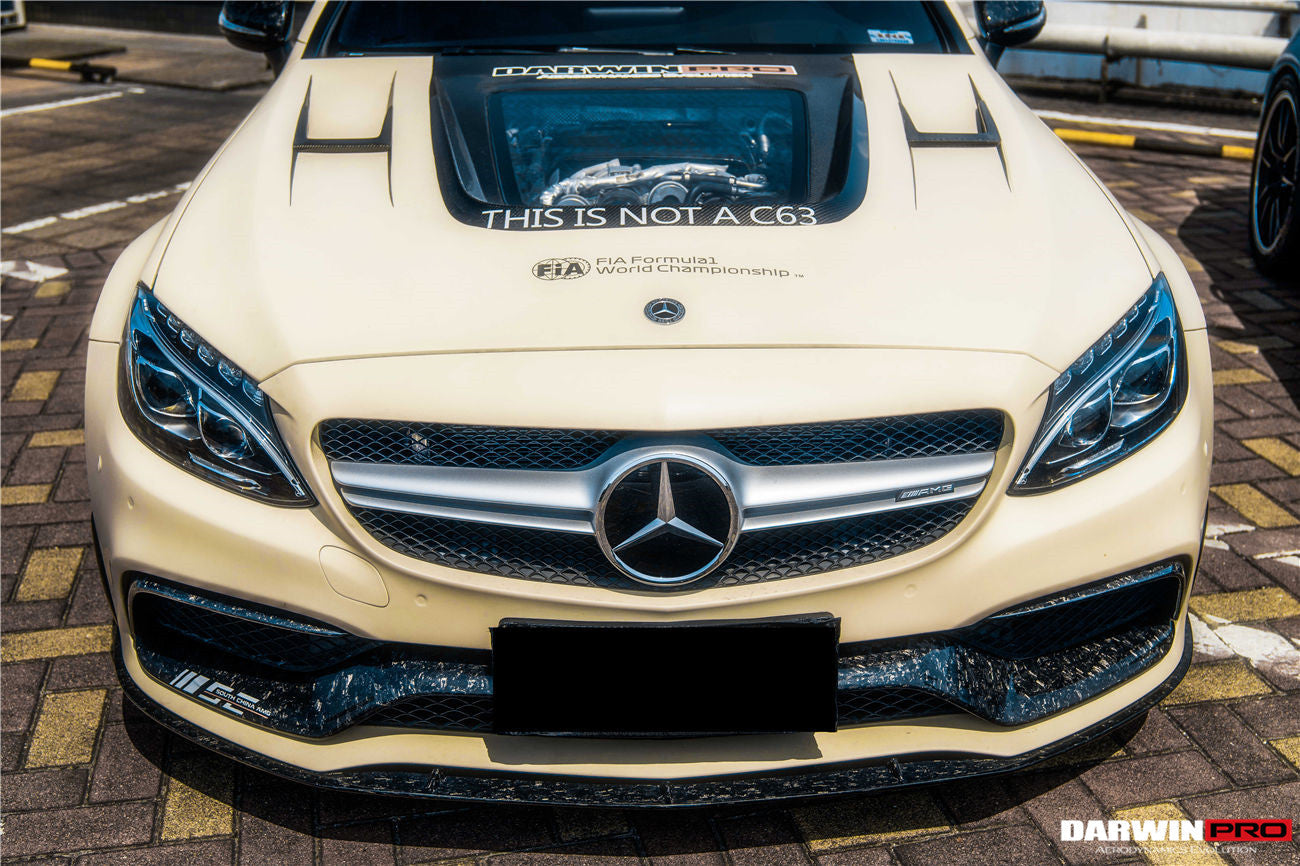 DarwinPRO 2015-2021 Mercedes Benz W205 C63 S AMG Coupe BKSS Style Carbon Fiber Front Lip