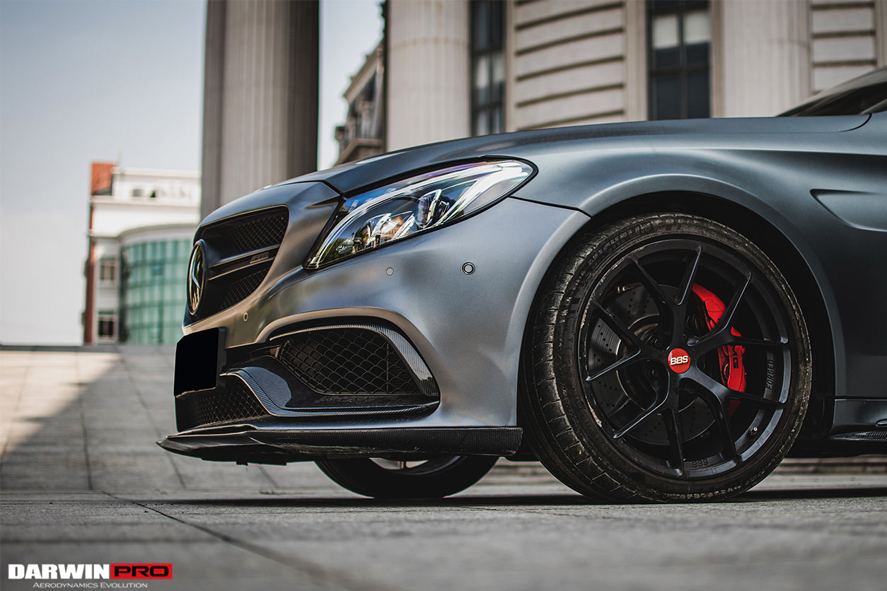 DarwinPRO 2015-2021 Mercedes Benz W205 C63 S AMG Coupe BKSS Style Carbon Fiber Front Lip