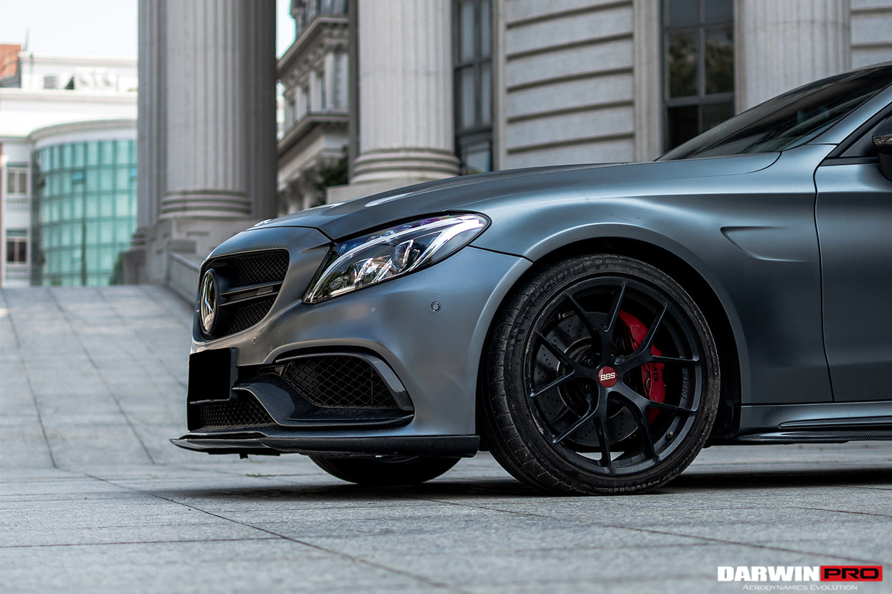 DarwinPRO 2015-2021 Mercedes Benz W205 C63 S AMG Coupe BKSS Style Carbon Fiber Front Lip